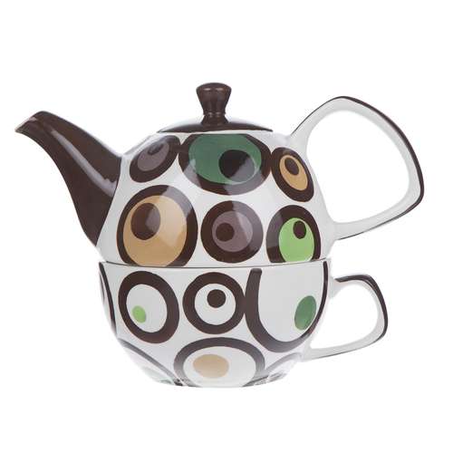 ست قوری و فنجان سرامیکی تایلندی مدل Green Eye