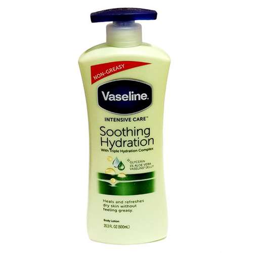 لوسیون بدن وازلین مدل Soothing Hydration حجم 600 میلی لیتر