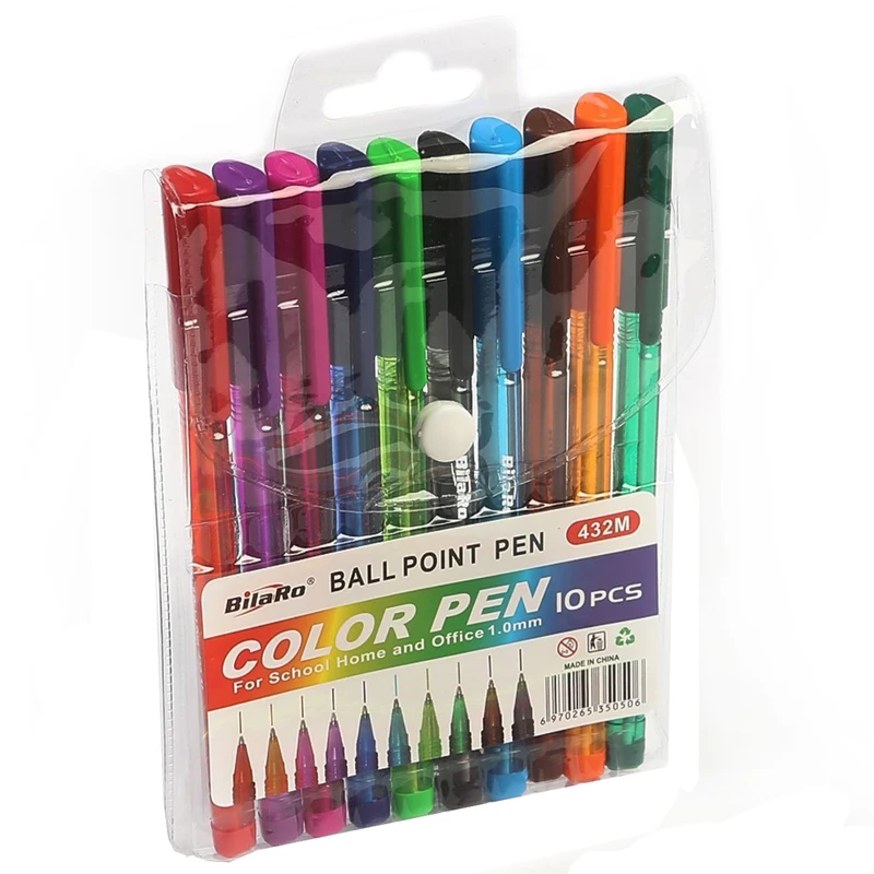خودکار بیلارو مدل color pen بسته 10 عددی