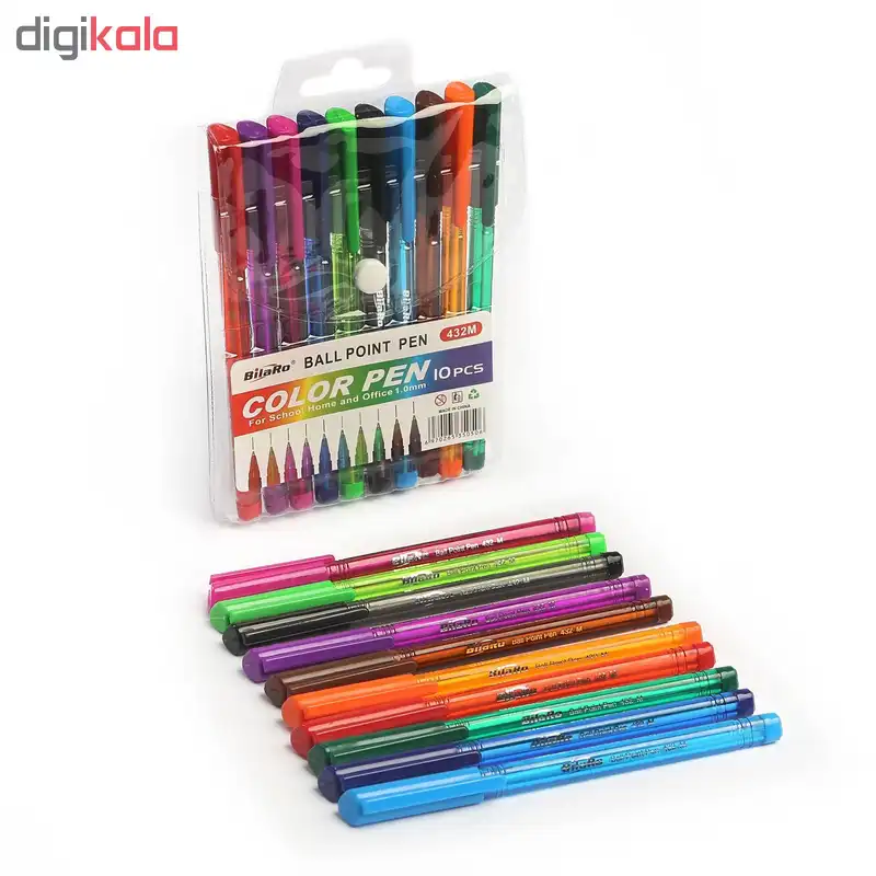 خودکار بیلارو مدل color pen بسته 10 عددی