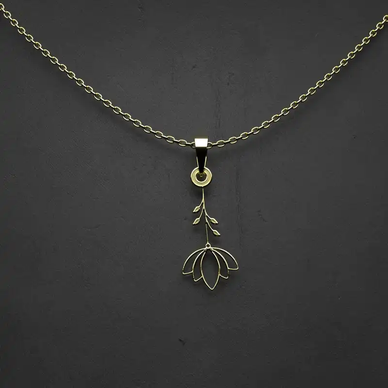 گردنبند طلا 18 عیار زنانه مدوپد مدل فرشته کد CA10288