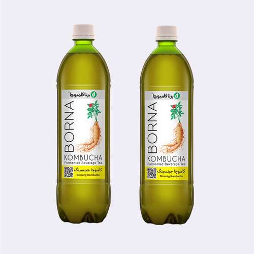 نوشیدنی کامبوچا جینسینگ - 1 لیتر بسته 2 عددی