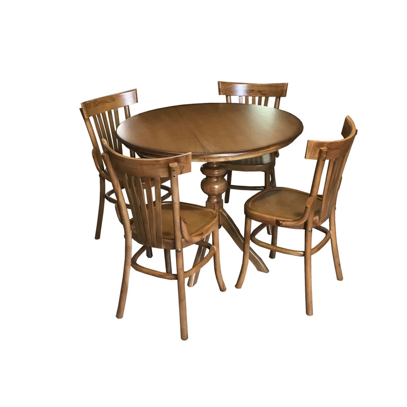 ست میز و صندلی ناهار خوری چوبی اسپرسان چوب مدل z08