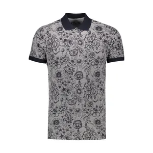 پولوشرت مردانه کیکی رایکی طرح هاوایی مدل MBB02977-403