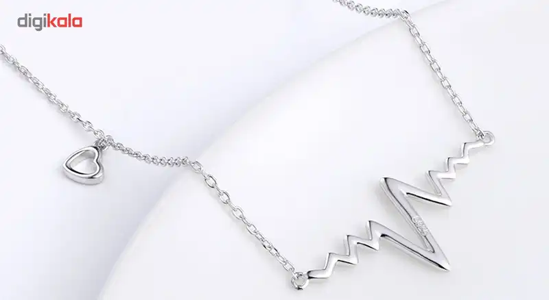 گردنبند نقره ترمه مدل ضربان Termeh a22