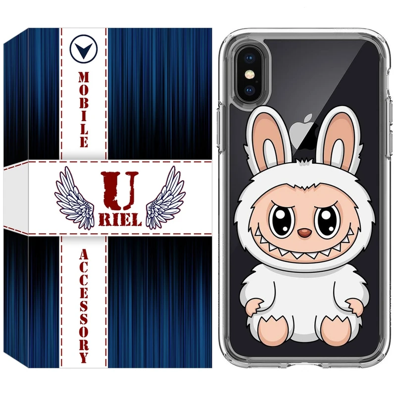 کاور یوریل مدل Clear کد 113 طرح لبوبو Labubu مناسب برای گوشی موبایل اپل iPhone X / XS