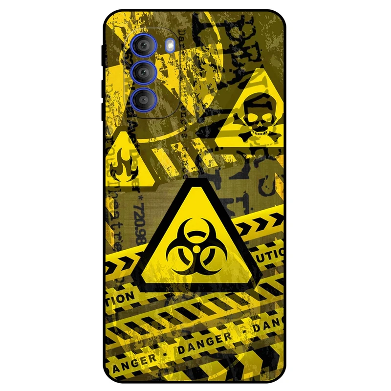 کاور مگافون طرح خطر مدل 7703 مناسب برای گوشی موبایل موتورولا Moto G51 5G