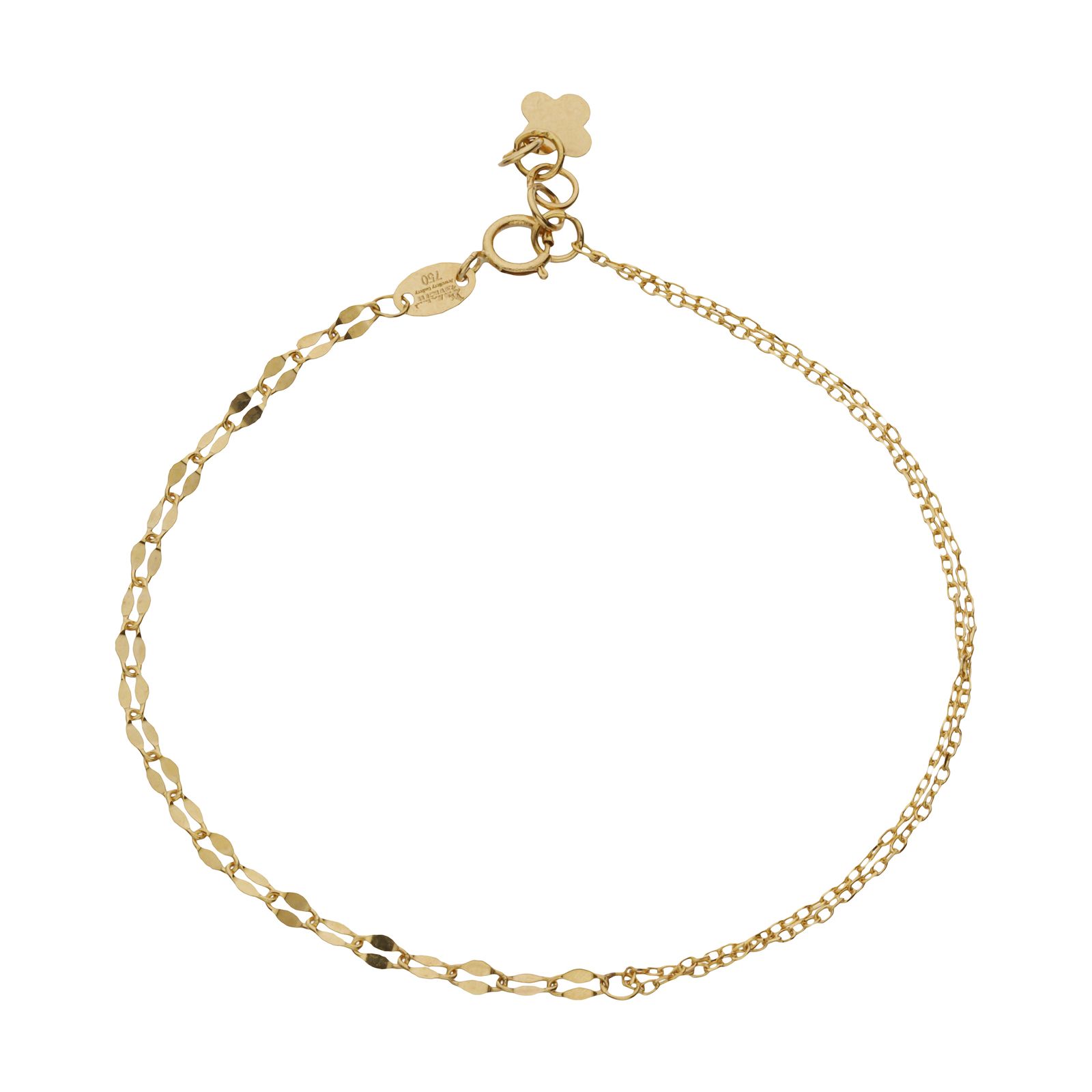 دستبند طلا 18 عیار زنانه مایا ماهک مدل MB1258 طرح استار -  - 1