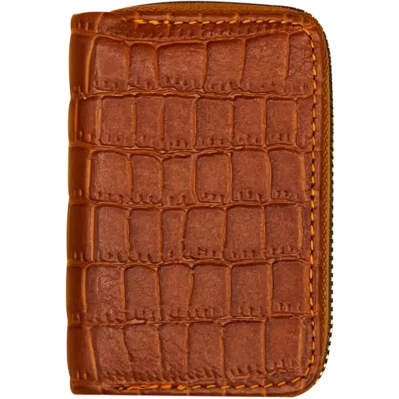 جاکارتی مدل چرم طبیعی طرح پوست کروکدیل