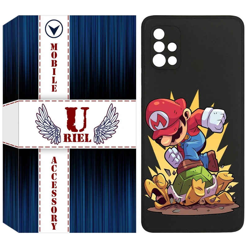 کاور یوریل قاب مدل KSH کد 64 طرح ماریو مناسب برای گوشی موبایل سامسونگ Galaxy A51