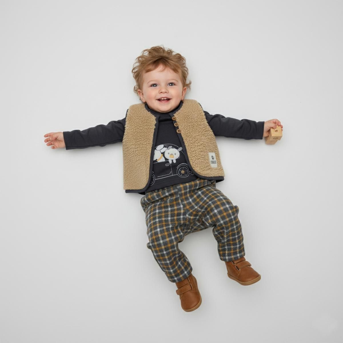 ست سه تکه لباس پسرانه فیورلا مدل دوستی حیوانات 24552 -  - 1