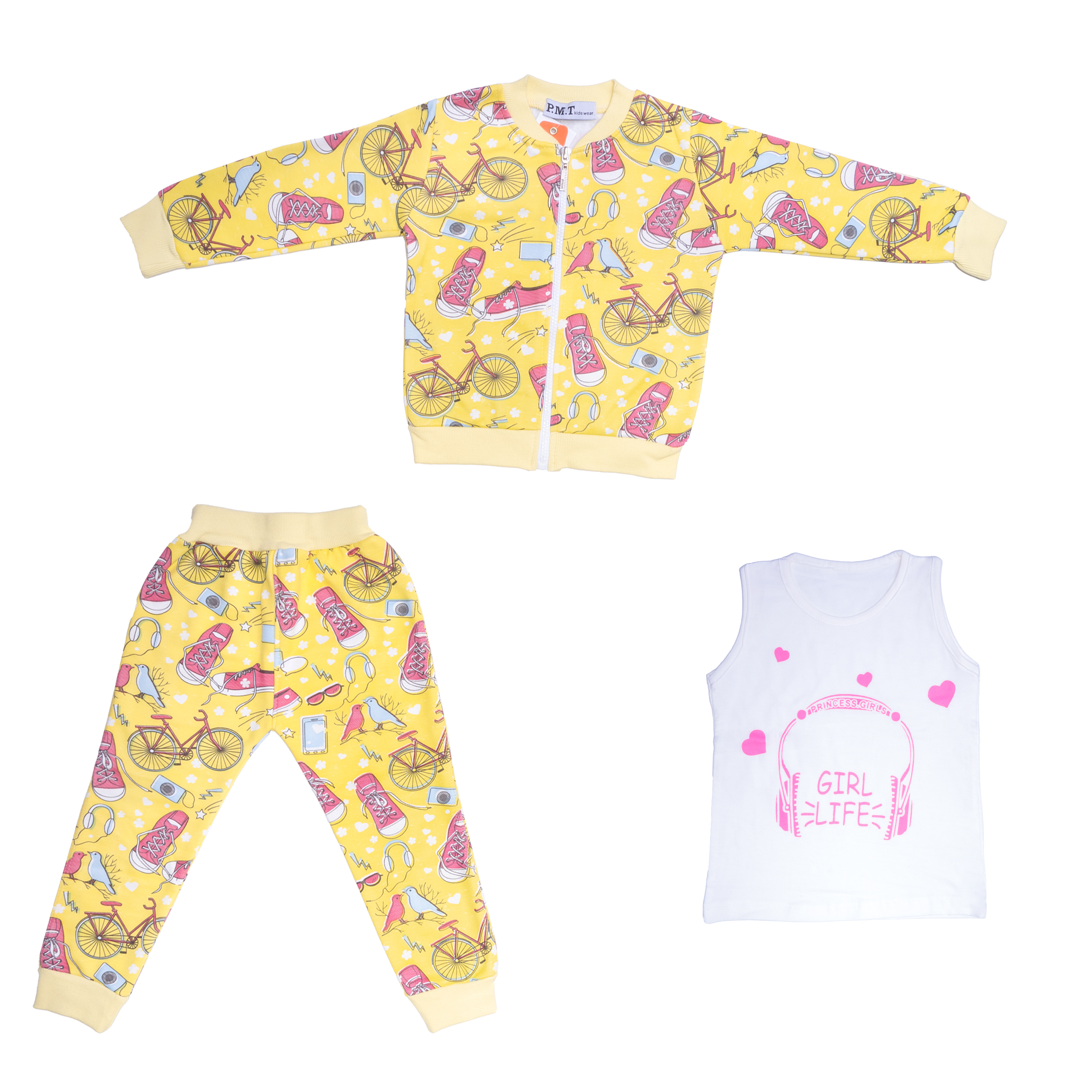 ست 3 تکه لباس دخترانه مدل 71883