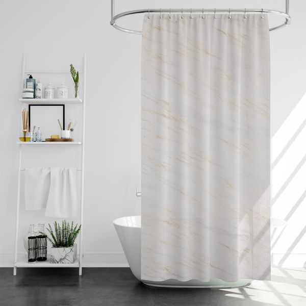 پرده حمام پیسو مدل BZ-72 سایز 180x200 سانتی متر