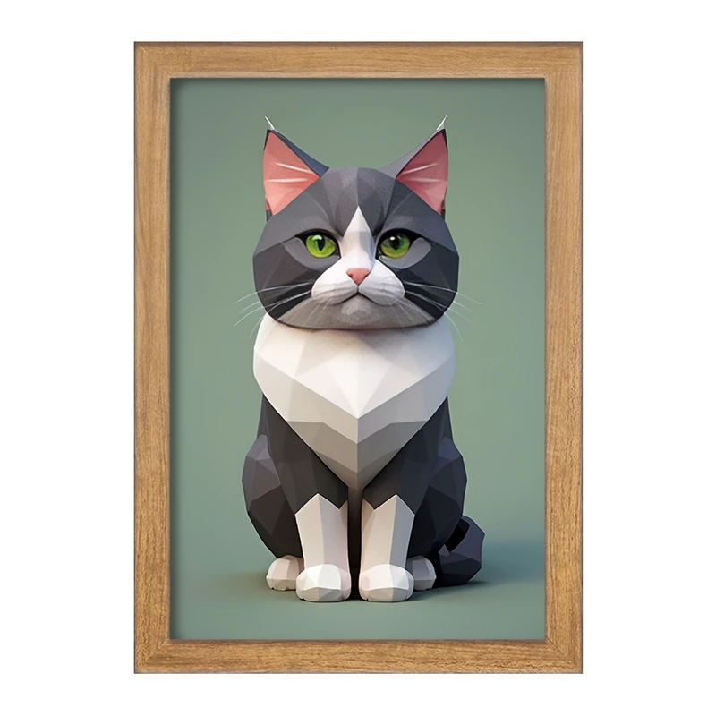 تابلو خندالو مدل گربه کد F12700