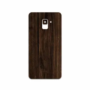 MAHOOT Dark Walnut Wood Cover Sticker for Samsung Galaxy A8 Plus 2018