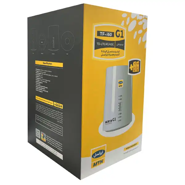 مودم 4.5G ایرانسل مدل  TF-i60 G1 به همراه 480 گیگ 6 ماهه و سیم کارت