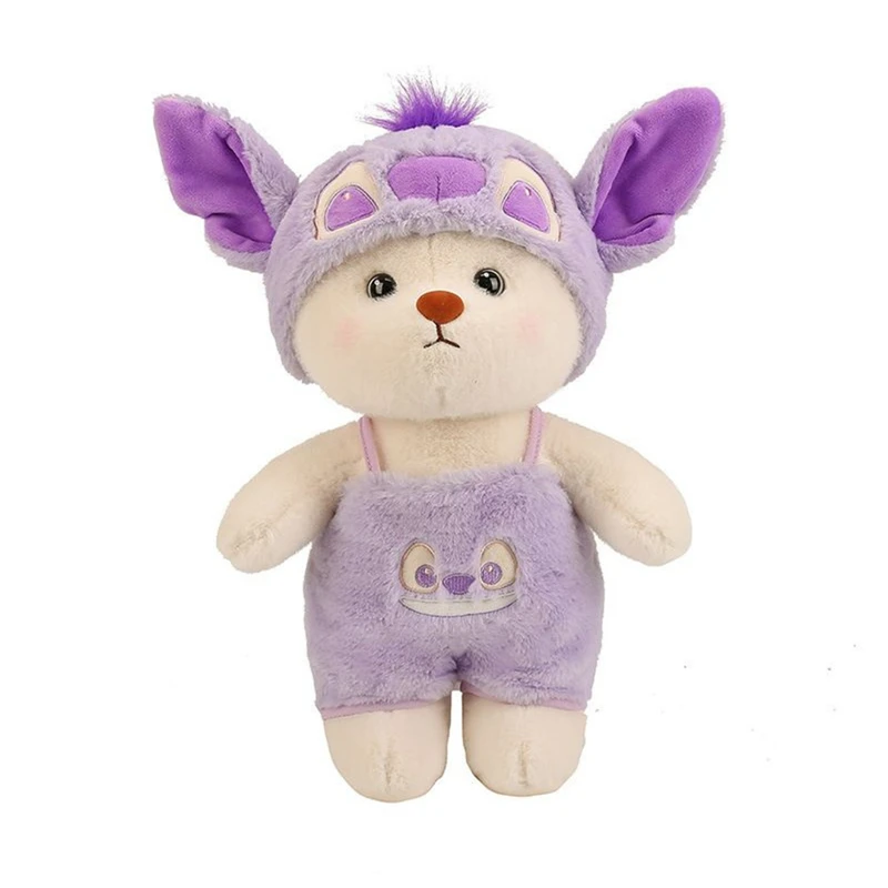 عروسک مدل خرس دوچهره طرح استیچ ارتفاع 29 سانتی متر