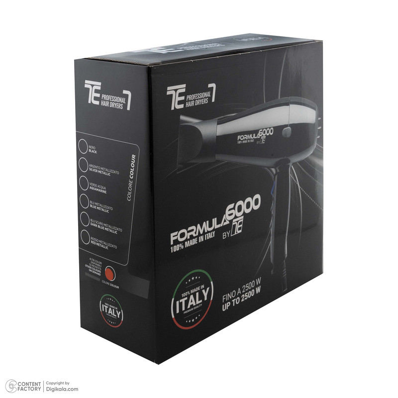 سشوار حرفه ای تکنو درای مدل Formula 6000 سشوار حرفه ای تکنو درای مدل Formula 6000