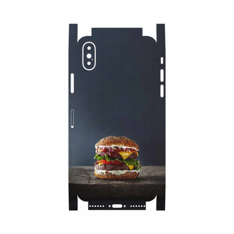 برچسب پوششی ماهوت مدل Hamburger-FullSkin مناسب برای گوشی موبایل اپل iPhone X