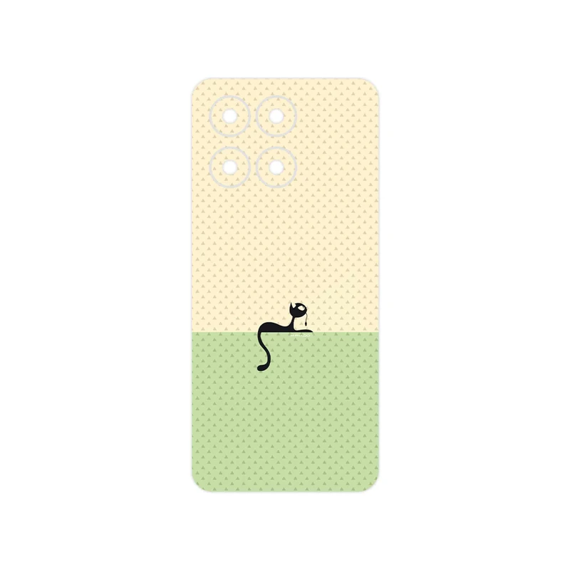 برچسب پوششی ماهوت مدل Minimal Internet Cat Icon مناسب برای گوشی موبایل آنر X6a