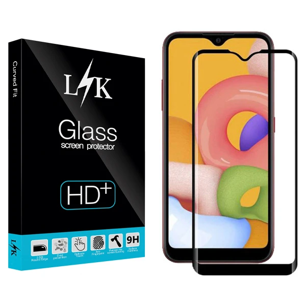 محافظ صفحه نمایش سرامیکی ال کی مدل +HD مناسب برای گوشی موبایل سامسونگ Galaxy A01