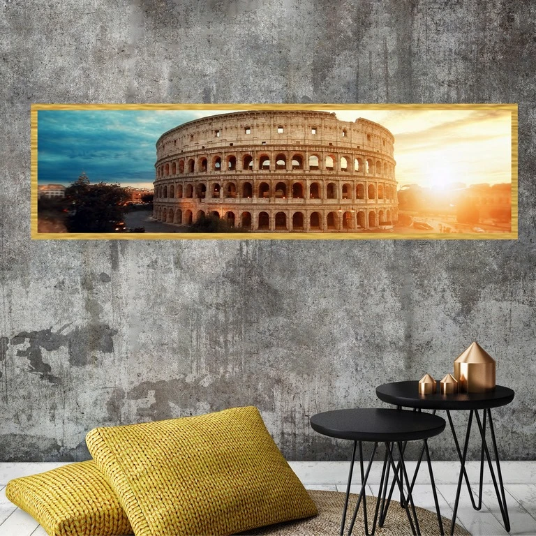 تابلو بکلیت طرح رم آمفی تئاتر کولوسئوم ایتالیا مدل کشیده T-7436