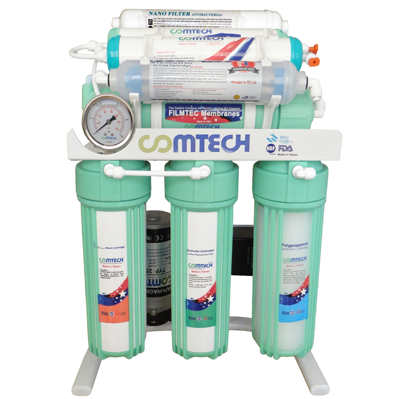 دستگاه تصفیه آب خانگی کامتک مدل RO10-COMTECH-9800