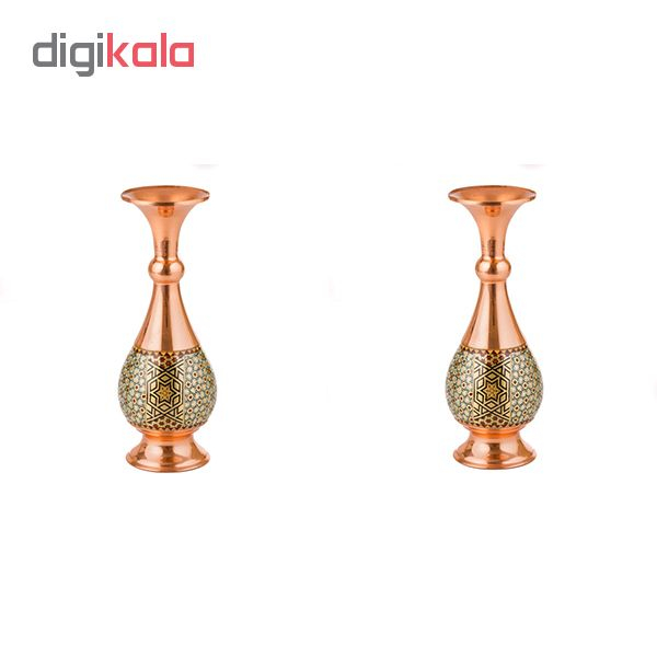 گلدان خاتم مدل SH_4242 مجموعه 2 عددی