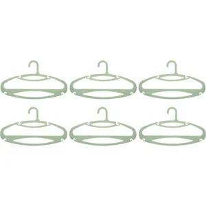 چوب لباسی کودک تک پلاستیک مدل 40048-3 بسته 6 عددی