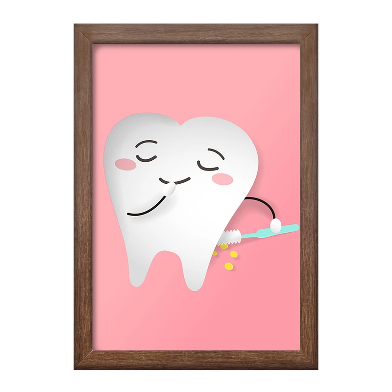 تابلو خندالو طرح دندان و دندان پزشکی کودکانه کد 36707