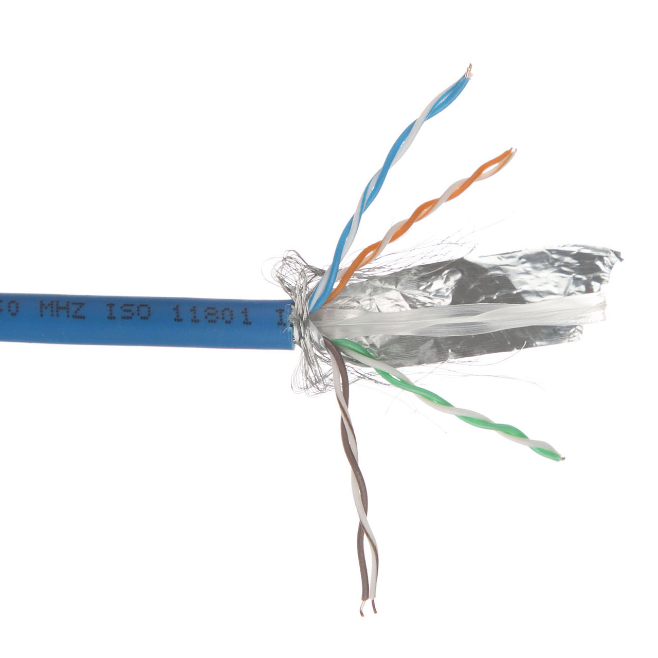 کابل شبکه ویسمن مدل Cat 6 SFTP CU با تست فلوک به طول 500 متر