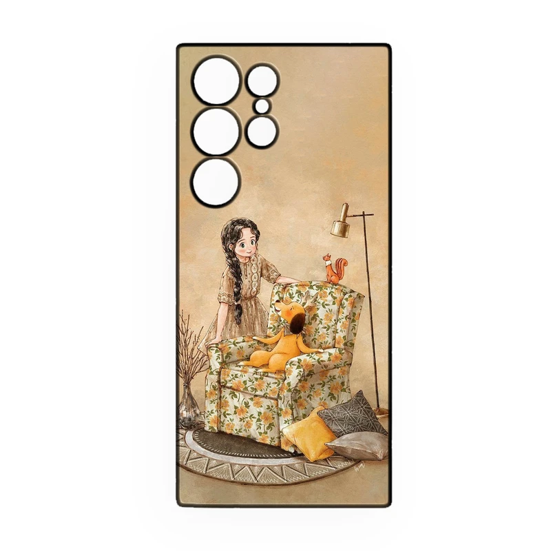کاور طرح دخترانه کد 301 مناسب برای گوشی موبایل سامسونگ Galaxy S22 Ultra  