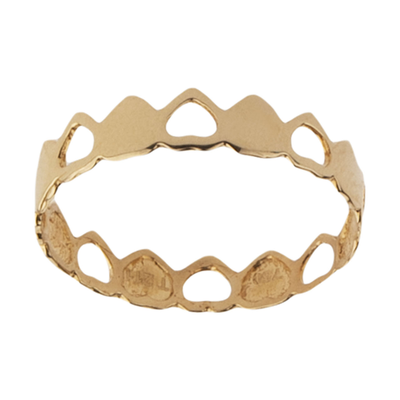 انگشتر طلا 18 عیار زنانه گالری مرجان مدل 10114