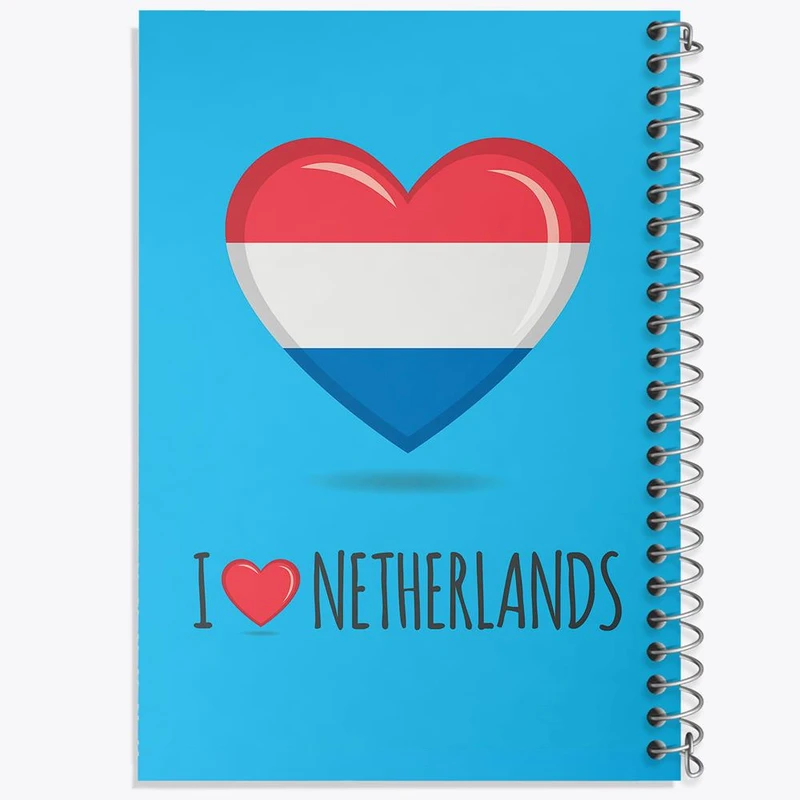 دفتر مشق 50 برگ خندالو مدل پرچم هلند کد 20474