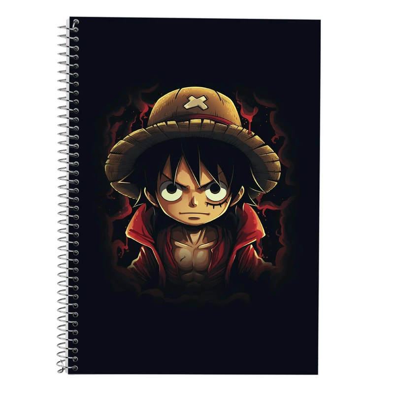 دفتر زبان 50 برگ مدوپد مدل دوخط طرح وان پیس One Piece کد DF11516