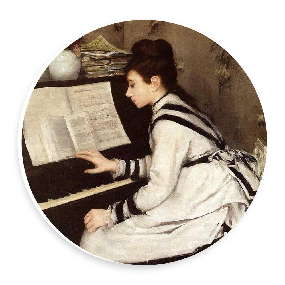 دیوارکوب طرح بانوی پیانیست مدل wtb403