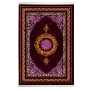 فرش ماشینی کد 400405 زمینه بنفش
