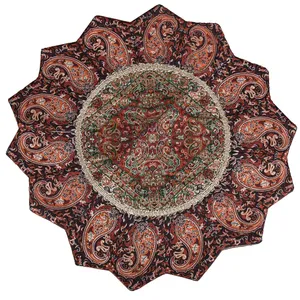 رومیزی ترمه حسینی یزد طرح خورشید مدل 09-33