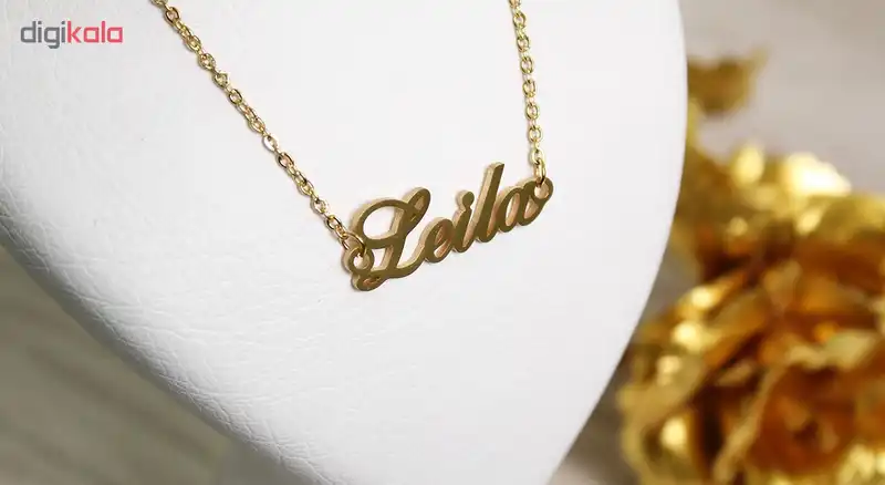 گردنبند طرح اسم لیلا مدل DGGM-0019