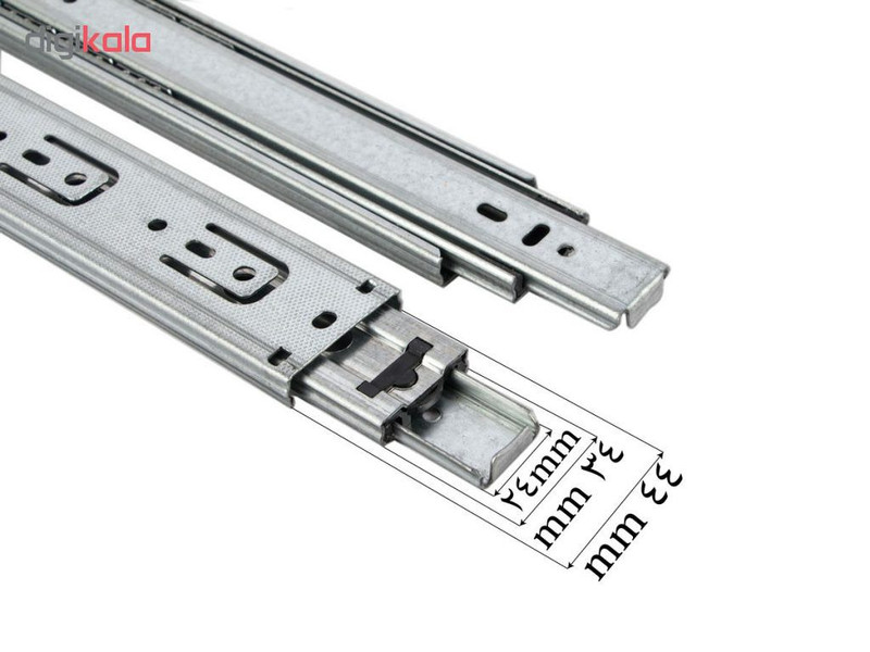 ریل ساچمه ای گلد استار مدل TE-60 سایز 60 سانتی متر بسته 2 عددی