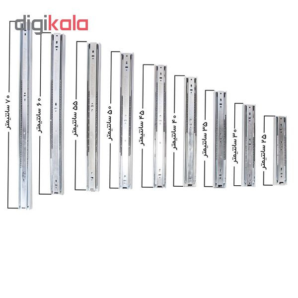 ریل ساچمه ای گلد استار مدل TE-50 سایز 50 سانتی متر بسته 2 عددی