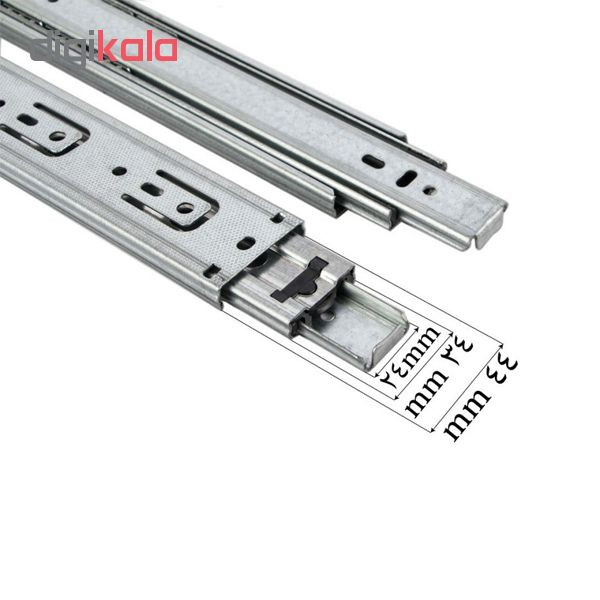 ریل ساچمه ای گلد استار مدل TE-45 سایز 45 سانتی متر بسته 2 عددی