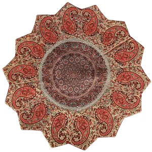 رومیزی ترمه حسینی یزد طرح خورشید مدل 11-33