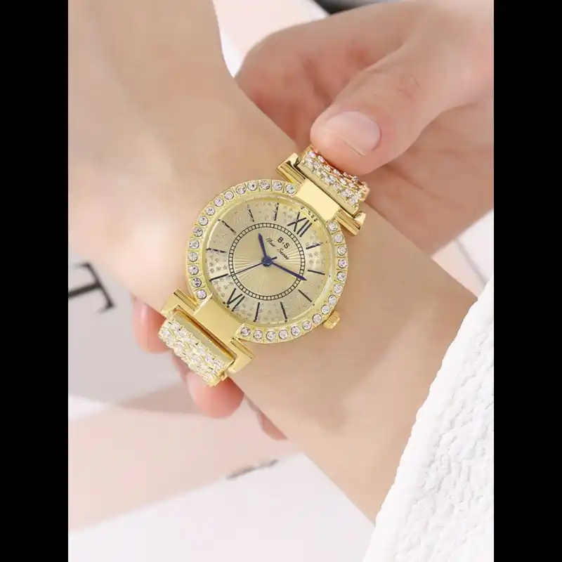 ساعت مچی عقربه ای زنانه مدل فول نگین