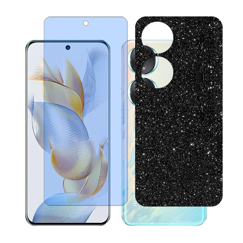 محافظ صفحه نمایش مات آنتی بلو گلس مدل Together مناسب برای گوشی موبایل آنر 90 به همراه برچسب پوششی پشت گوشی