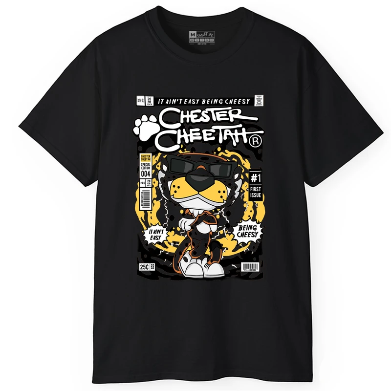 تی شرت آستین کوتاه مردانه پاد آفرین مدل CHESTER CHEETAH کد PT388