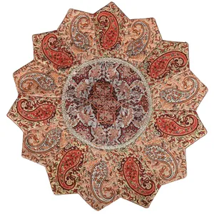 رومیزی ترمه حسینی یزد طرح خورشید مدل 15-33