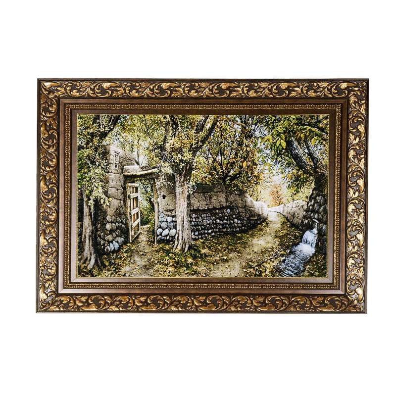 تابلو فرش دستباف طرح درخت گردو مدل 32