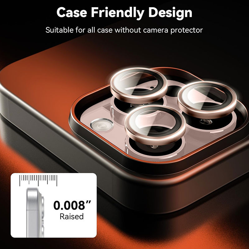 محافظ لنز دوربین اسپایدر مدل Desert Titan Metal Ring مناسب برای گوشی موبایل اپل Iphone 16 Pro / 16 Pro Max