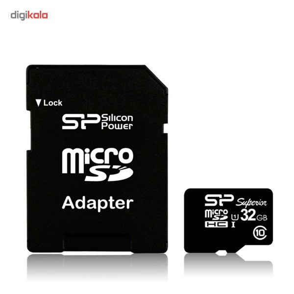 کارت حافظه سیلیکون پاور Superior microSDXC 64GB UHS-I Class 10